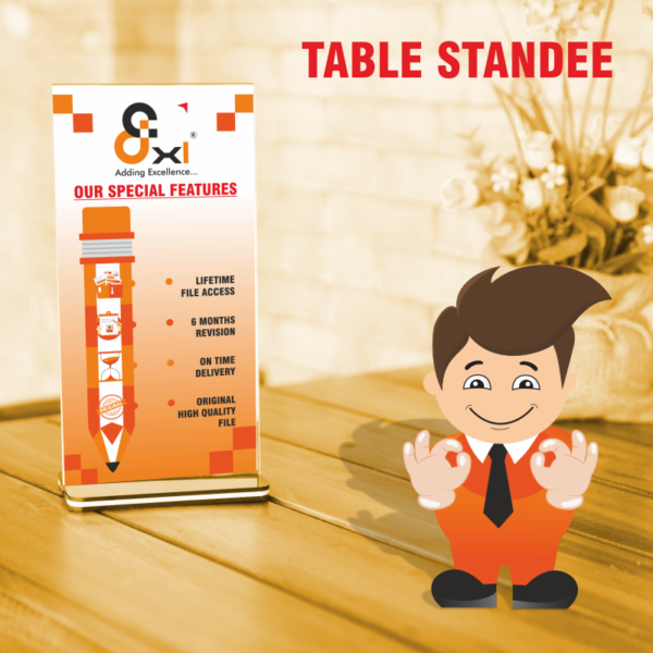 Table Top Standee Design – ADXL
